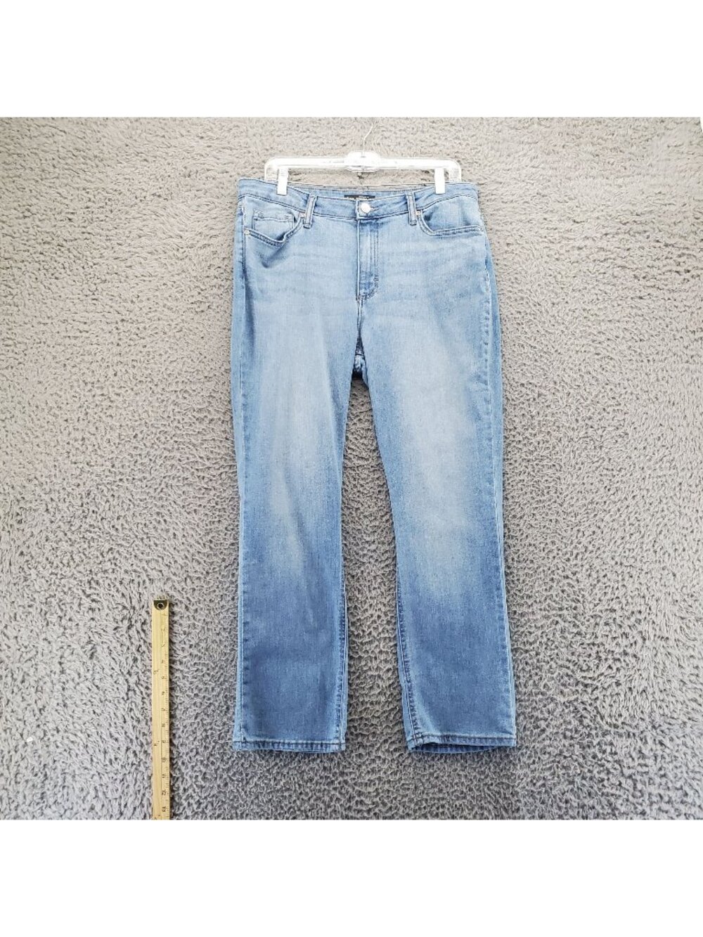 Lee Jeans Womens 14 Short Blue Straight Leg Regular Fit Stretch Denim *Read*